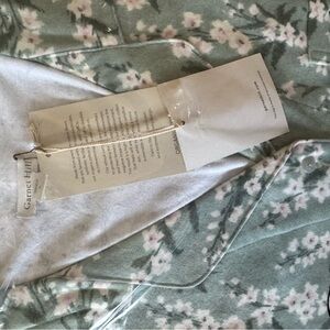 Garnet Hill Green Floral Pajama Set